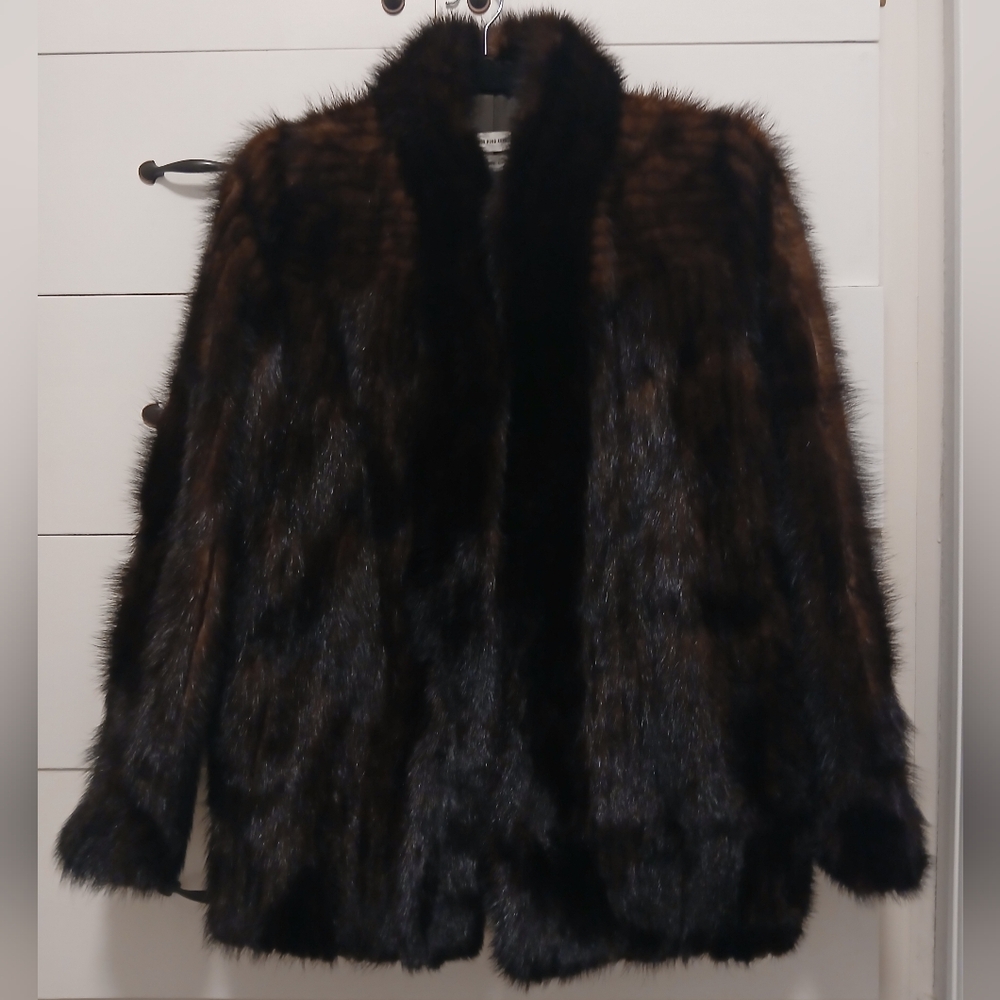 Luxurious Dark Brown Faux Fur Teddy Jacket